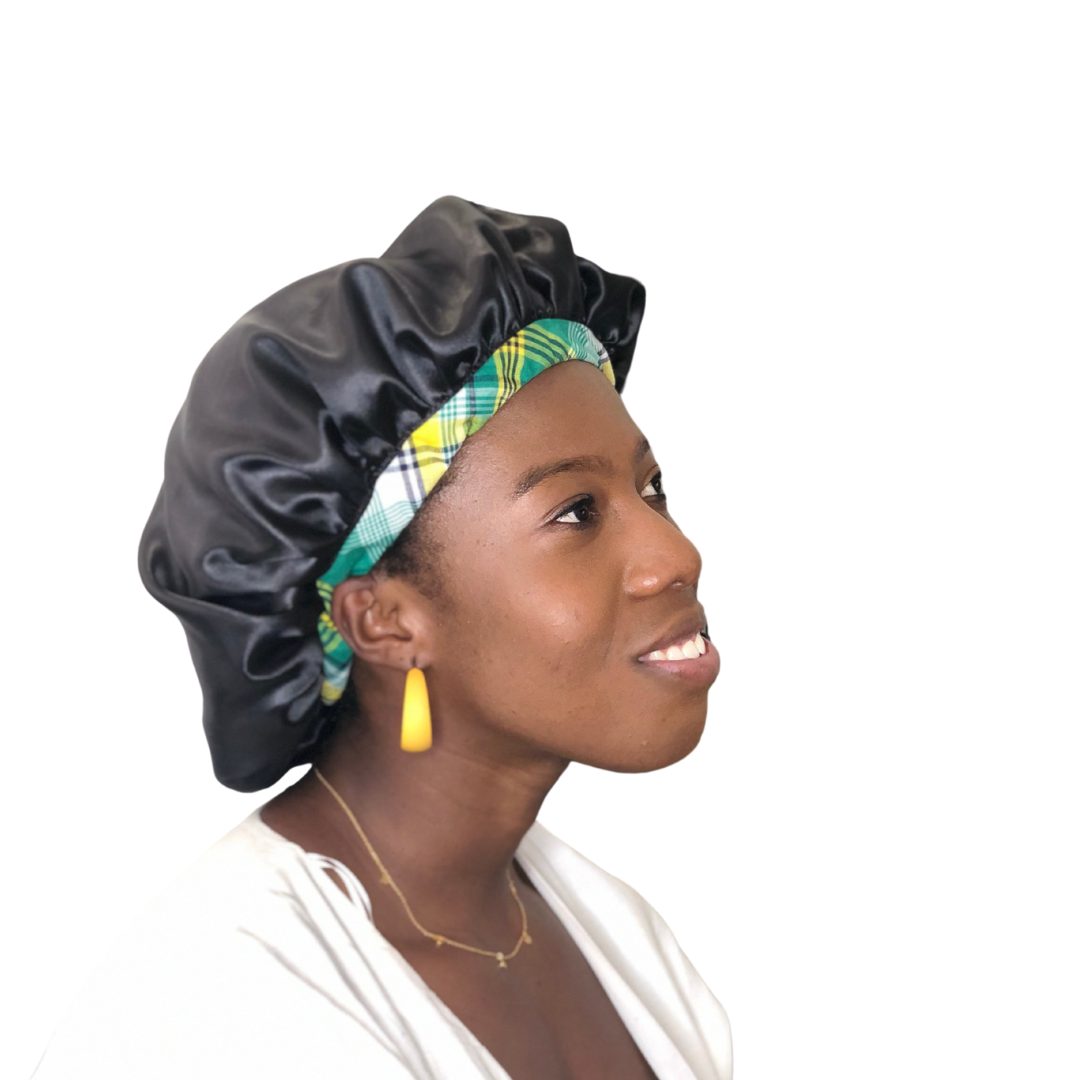 Bonnet de nuit satin madras